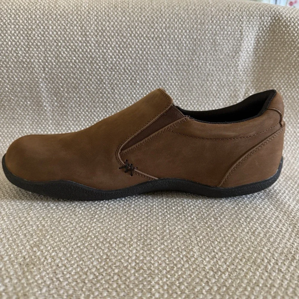 KURU‎ Footwear KIVI Men's Slip-On Shoes Chestnut Brown Size 10 Wide Width